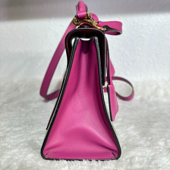 Gucci GG Logo Supreme With Top Handle Padlock Shoulder Bag Crossbody - Picture 4 of 9